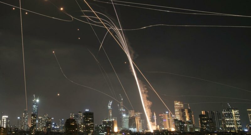 Hezbollah terrorists launch 100 rockets at Israel â overwhelming the Iron Dome